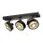 SLV Kalu Spot Aluminium Noir | Convient pour 3x GU10 (AR111) 
