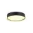 SLV Decona Mur et Plafonnier Aluminium Noir Rond 18W 1560lm - 930 Blanc Chaud | IP44 - Meilleur Rendu Des Couleurs - Dimmable 