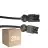 Lot 25x Noxion GST - Compatible Câble d’extension Noir - Mâle + Femelle - 2m - 3 pole 1,5mm2