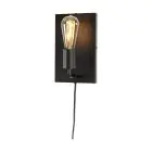 It's about RoMi Applique Murale Madrid Fer Noir L | Convient pour 1x E27 